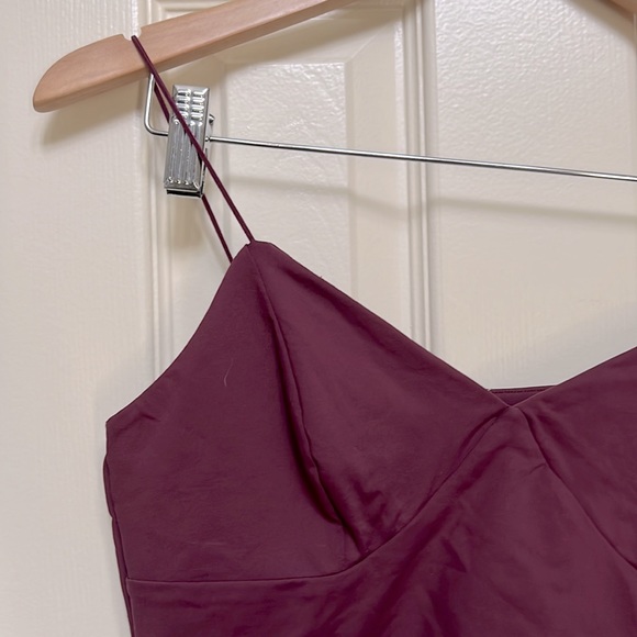 Garage Cropped Spandex Cami Top Berry Red Women’s US M - Picture 2 of 4